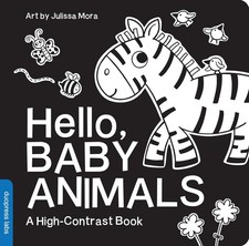 Hello, Baby Animals: A Durable High-Contrast Black-and-White Board Book for... 