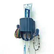 Toothbrush Holders for Bathrooms, Wall Mounted Bathroom Toothbrush Holder, Ba...