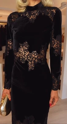 ZARA : Velvet Lace Dress : 2157/244 | *UK Buyers No Import Fees* |