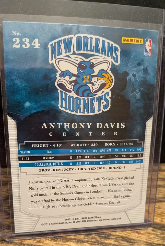 2012-13 Panini Brilliance Anthony Davis #234 (RC). New old stock! - Image 3 of 4