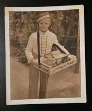 Vintage Philip Morris Cigarette Tobacco Boy Snapshot Photo