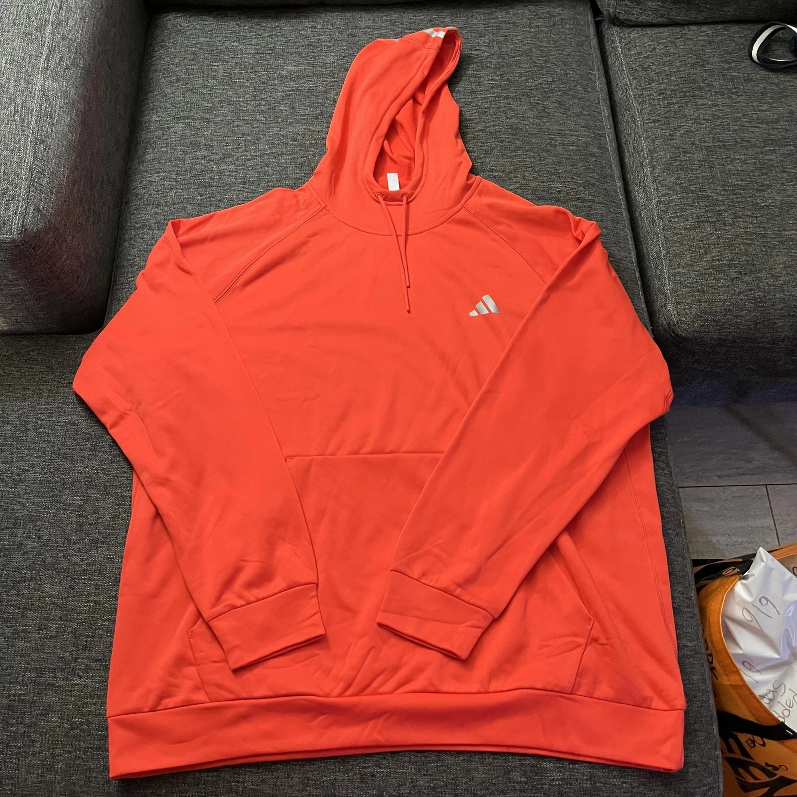 Adidas Hoodie Sweatshirt Mens 2XL Bright Red COLD.RDY Training IW8393 Pullover