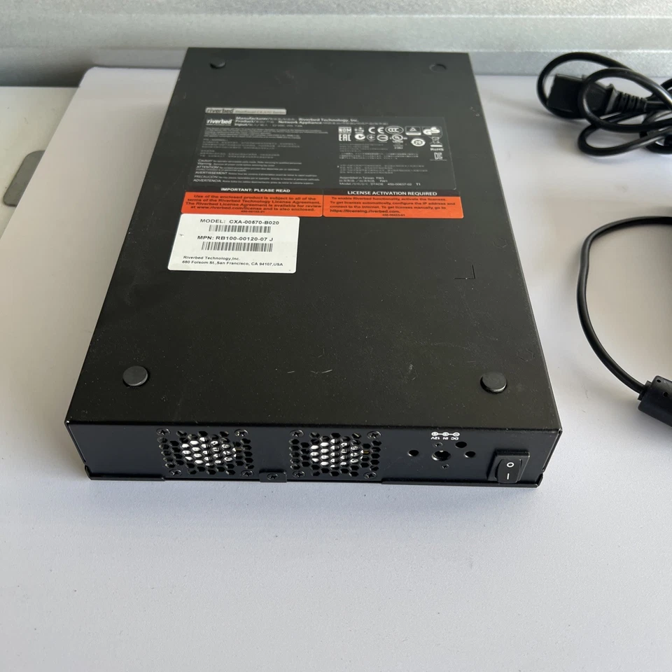 Riverbed Steelhead CX-570 Series cxa-00570-b020 With Adapter - Image 4 of 4