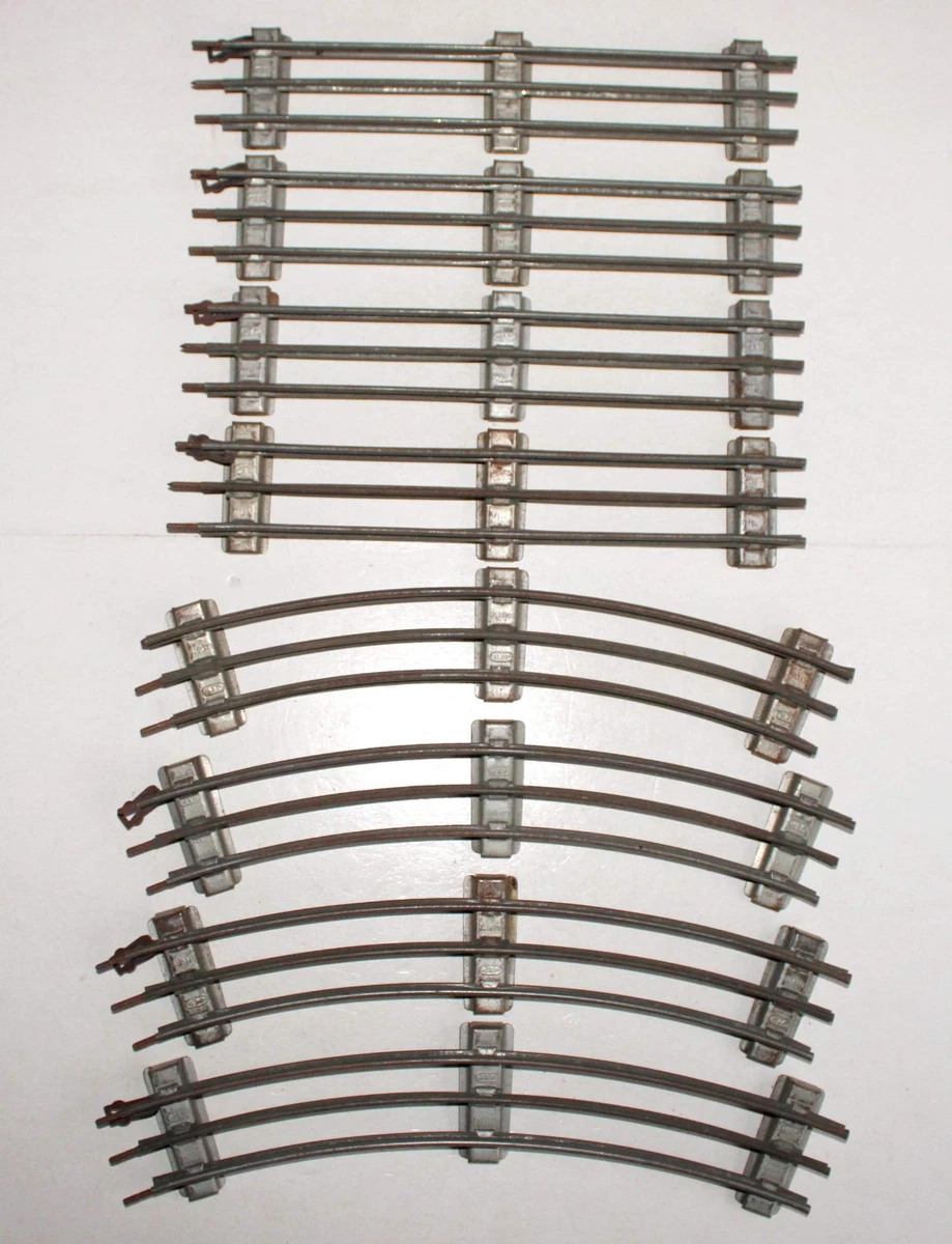 Rails Courbes Et Droits JEP - Écartement O - 3 Rails - Années 1950 - Occasion