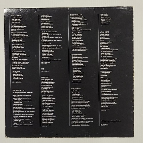 Rush Moving Pictures Vinyl LP Record 1981 Mercury Records - Imagen 4 de 6