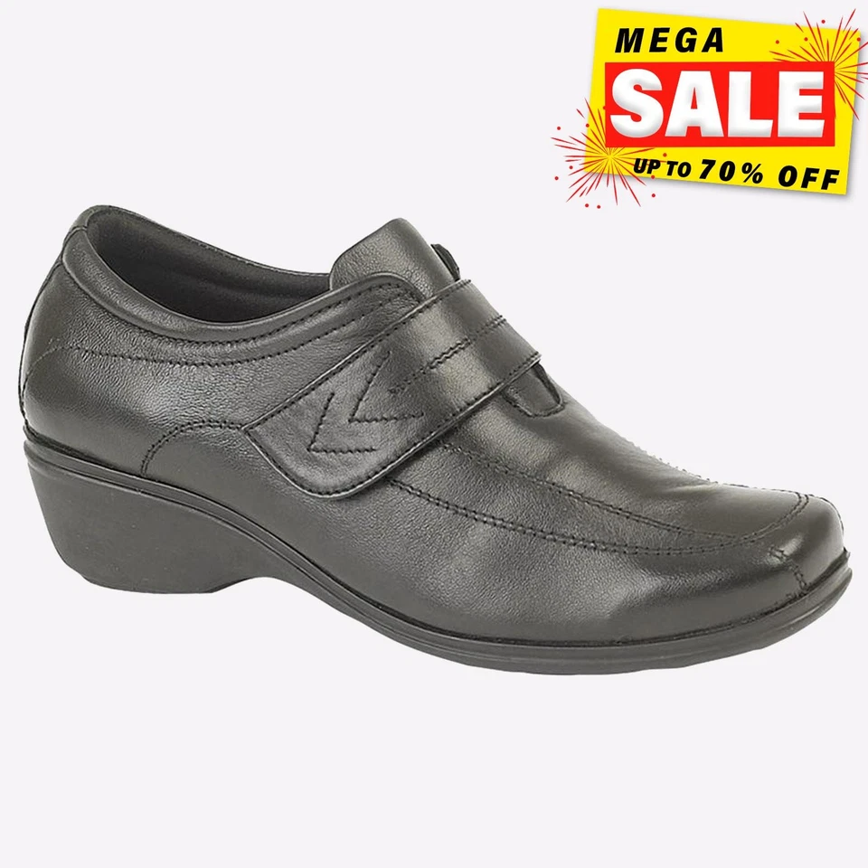 Mod Comfys Alyssa Womens Leather Formal Dress Fashion Designer Shoes Black