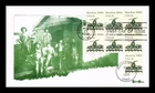 US COVER RAILROAD HANDCAR TRANSPORTATION SERIES FDC TUDOR HOUSE CACHET