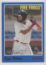 2019 Topps Heritage Minor League Edition Blue 35/99 Izzy Wilson #127 0ne3