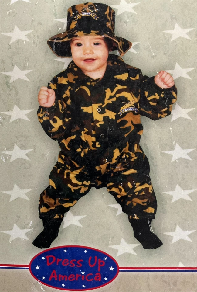 Disfraz de oficial militar del ejército recién nacido bebé % 100 algodón 0-9 meses Foto 2 de 4