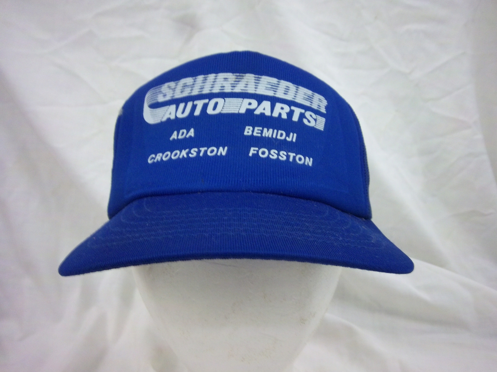 trucker hat baseball cap SCHRAEDER AUTO PARTS retro snapback cool mesh 1980 punk