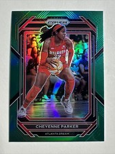 2023 Panini Prizm WNBA Green Prizm Parallel #117 Cheyenne Parker Atlanta Dream