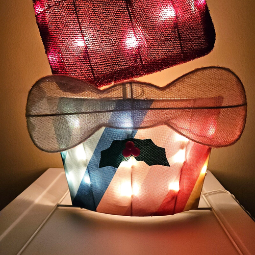 3ft Wondershop Lit Gumdrops Striped Basket Yard Décor Winter Original Box 2022 - Picture 11 of 15