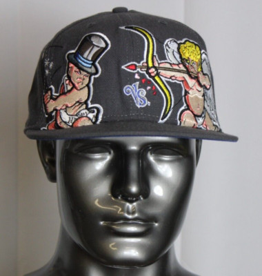 New Era X Festive Feud Big Logo Gray Fitted Hat Cap 7 3/8 | eBay
