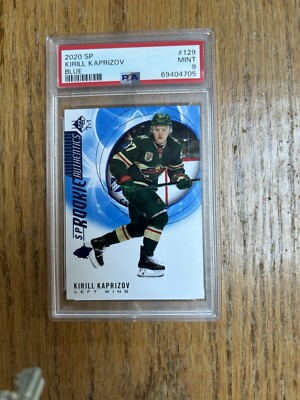 キャロル　PSA9 2020-21 SP Rookie Authentics Blue Kirill Kaprizov PSA 9 #129