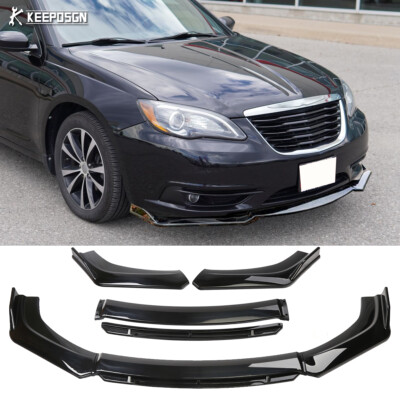 For Chrysler 200 2011-2017 Front Bumper Lip Splitter Diffuser Spoiler Gloss