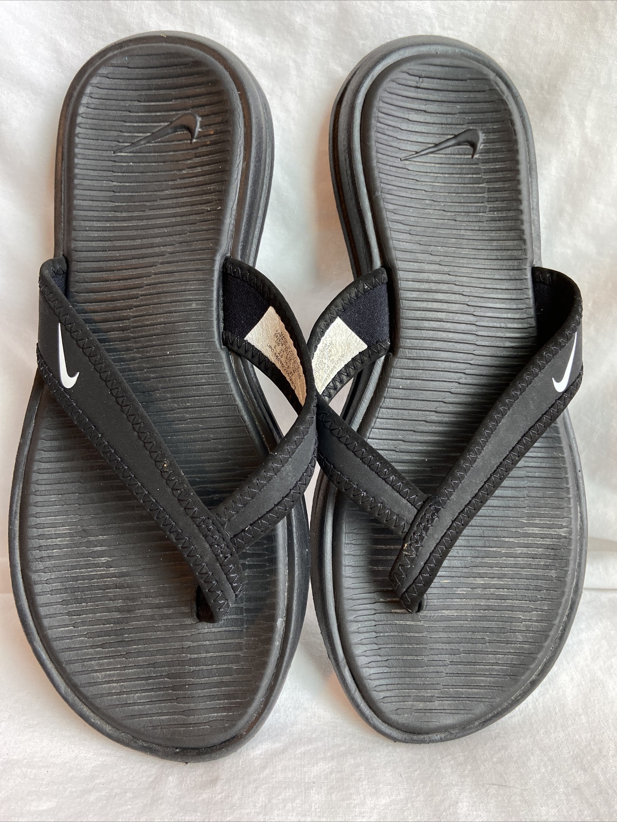 NIKE Women's Size 5 Ultra Celso Thong Sandals Black 882698-002 Flip Flops |  eBay