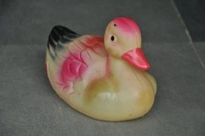 Vintage Fine Colorful Unique Celluloid Duck Figurine , Japan