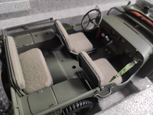 JEEP - WILLYS MB USA ARMY 1941 - WITH TRAILER - AUTOART - - 1:18 - Foto 3 di 7