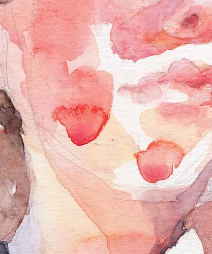 Original Watercolor Painting. Mother and Child. Signed. 11 x 15.8" - Picture 3 of 7