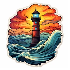 Huge XXXL Car Decal Sticker Lighthouse Decal