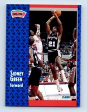 1991-92 Fleer Sidney Green San Antonio Spurs #354