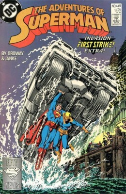 Adventures of Superman #449 VFNM 9.0 1988 Jerry Ordway Cover