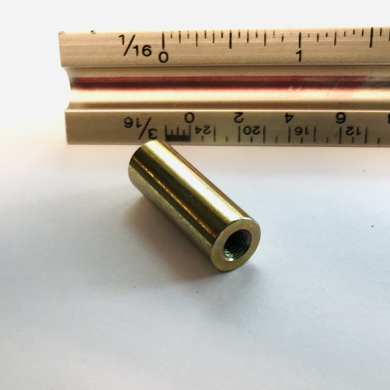 Standoff, 3/8” Round, F-F, 10-32, 1-1/16" L, Steel, Zinc Yellow Chromate, RAF