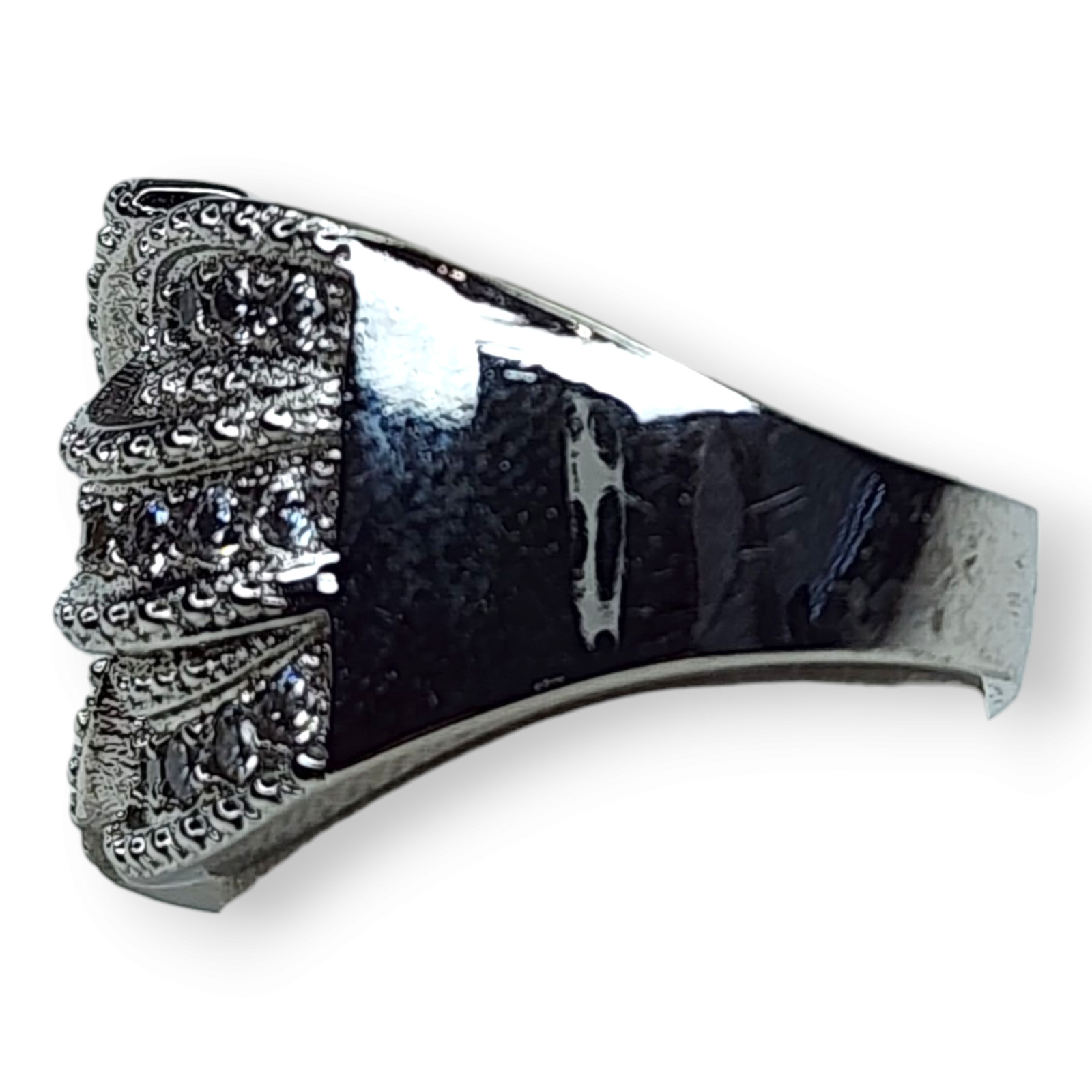 Sterling Silver 925 Large Statement Cocktail Ring… - image 3