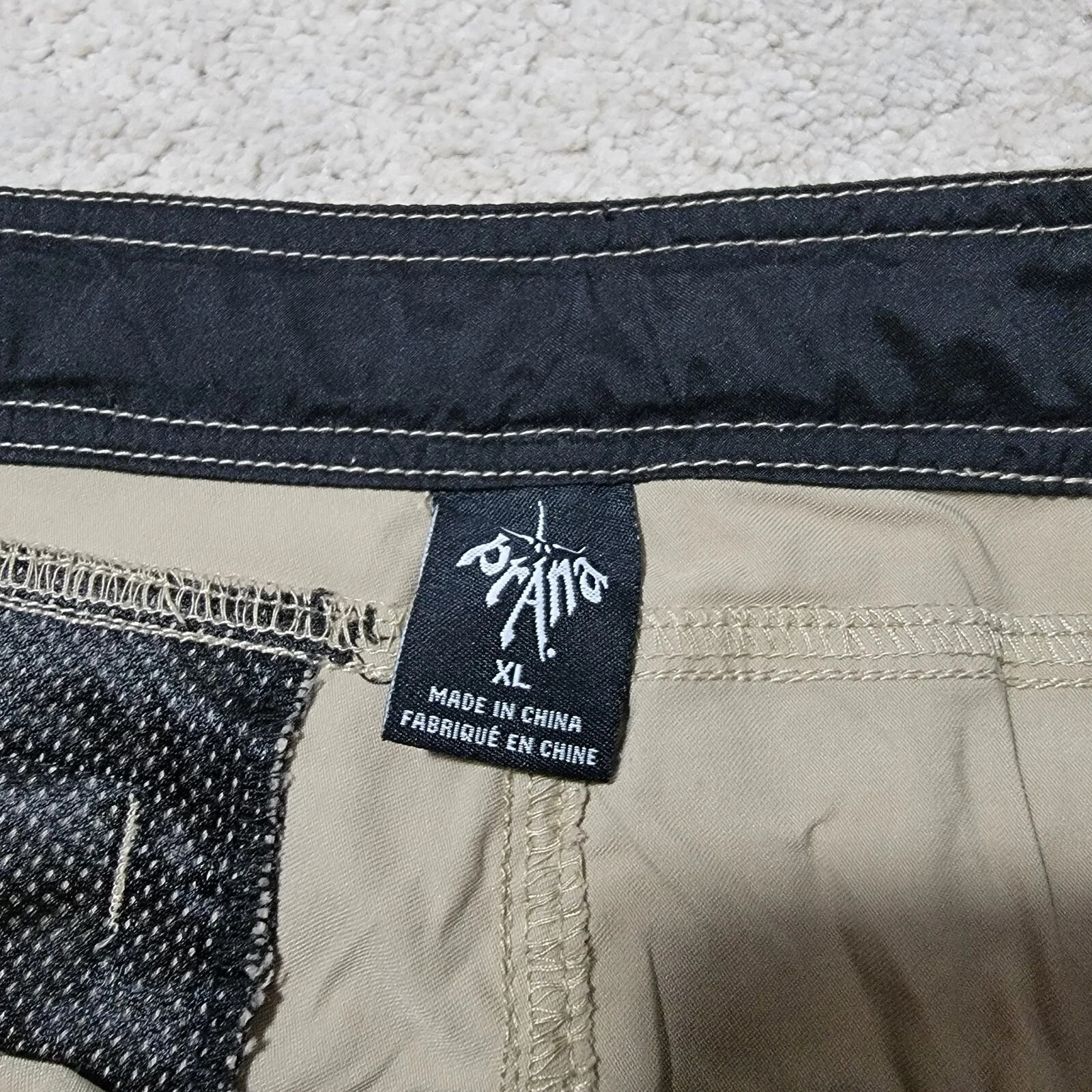 prana stretch zion cargo belted outdoor hike shorts