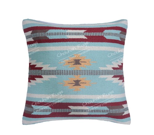 Indian Decorative 5 Set Cut Shuttle Pillow Cases 45x45 cm Vintage Cushion Covers - Picture 4 of 7