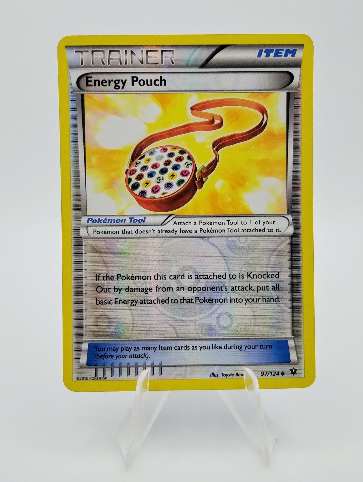 Energy Pouch 97/124 XY Fates Collide 2016 Pokemon Card