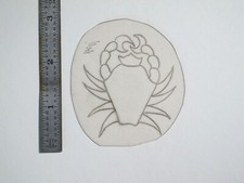 vtg 1960s 1970s Tattoo acetate stencil Zodiac Signs Cancer Crab v4 signed ZOD2