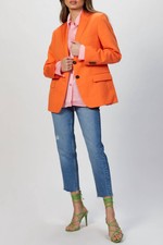 Msgm Single Breasted Jacket For Women