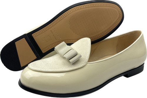 Damenschuhe Echtleder Schnalle Halbschuhe elegante Penny Loafer Freizeit flache Schuhe - Bild 14 von 14