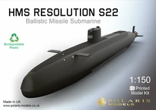 HMS Resolution S22 - Submarine self assembly model kit scale 1:150 866mm/34''