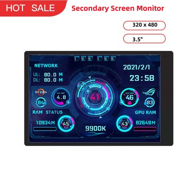 IPS 3.5-inch Secondary Screen 320x480 USB Type-C   for PC AIDA64-Free #W3