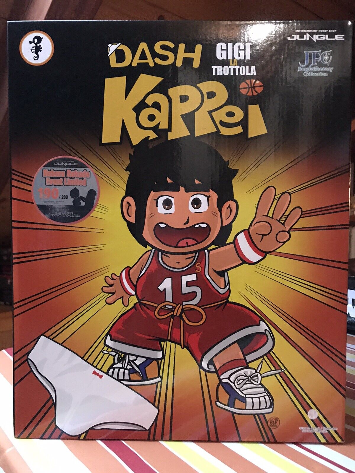 Dash Kappei Gigi La Trossotola Statua Jungle Lucca 2019 Scatola Danneggiata Dash Kappei Gigi La Trossotola Statua Jungle Lucca 2019 Scatola Danneggiata