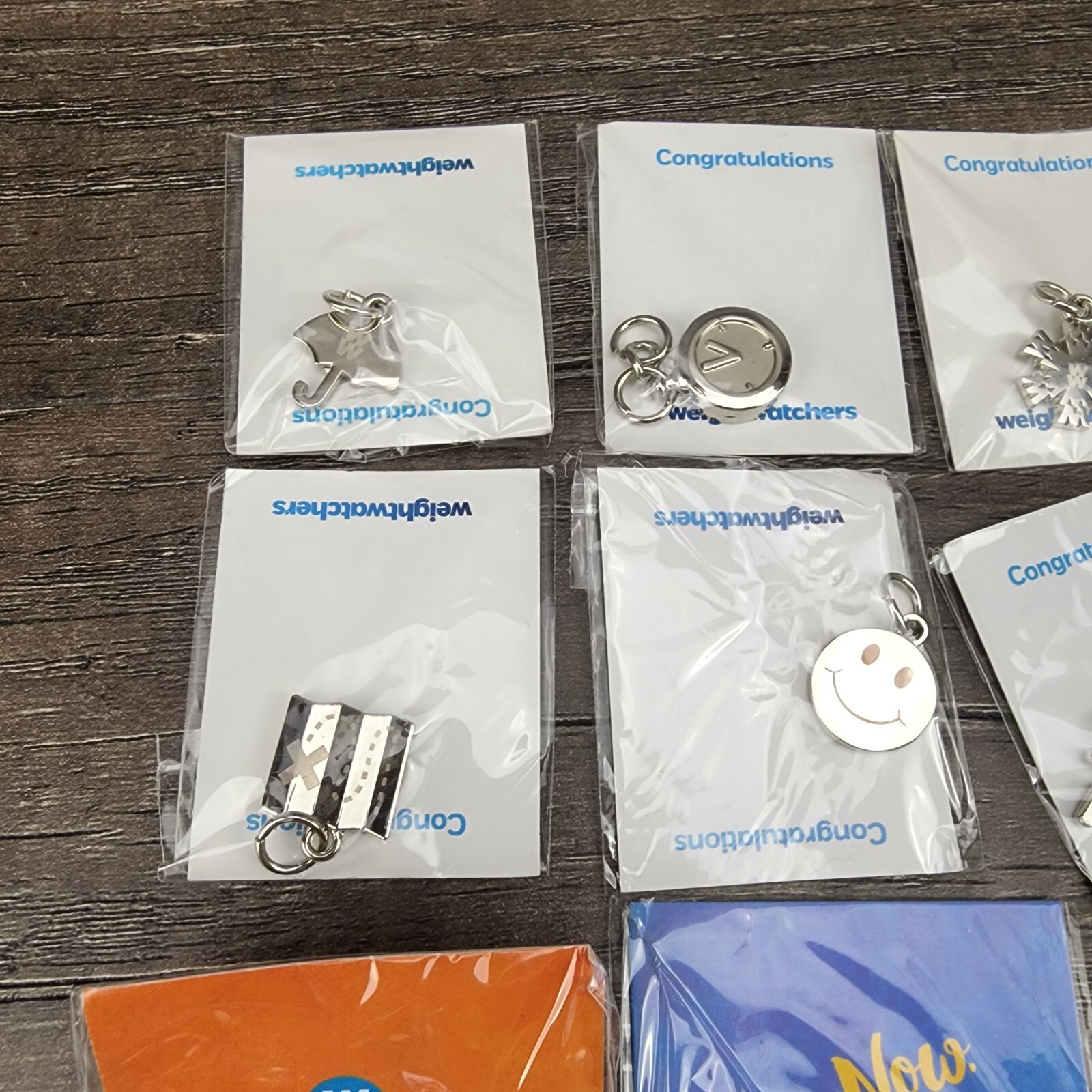 WEIGHT WATCHERS WW Milestone Charms Lot Of 9 Running Man, Umbrrella