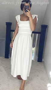 white midi dress uk
