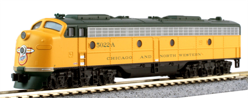 N Gauge - Kato Diesel Locomotive EMD E8A Chicago & North Western 176-5365 DCC