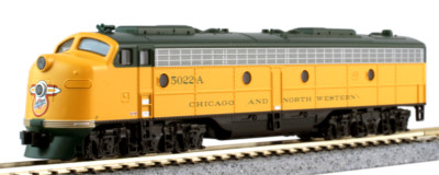 Spur N - Kato Diesellok EMD E8A Chicago & North Western -- 176-5365 DCC  NEU