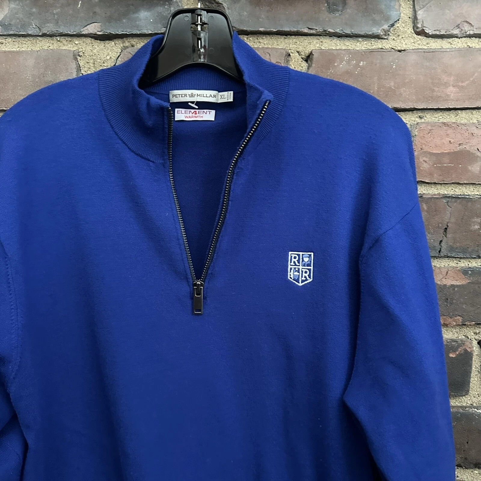 Peter Millar | Wool Blend 1/4 Zip Pullover Sweater Sz XL -45 Bust -26” Long