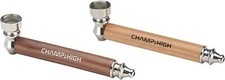 TABAKPFEIFE 12cm 5 Sieben CHAMP Holz Metall Rauchpfeife Pfeife Tabak Pipe 52