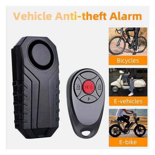 Bike Alarm 113dB Loud Waterproof Wireless E-Bike Motorcycle Alarm with Remote - Picture 7 of 13