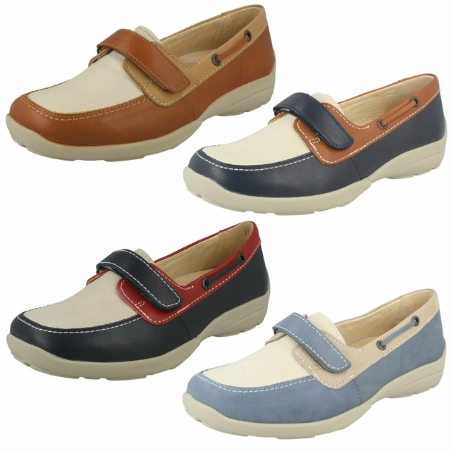wide fitting velcro ladies shoes