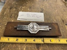 Vtg Mg Radio Plate W Emblem Badge Mgb Mgc Mga Oem Roadster Orig Factory Interior
