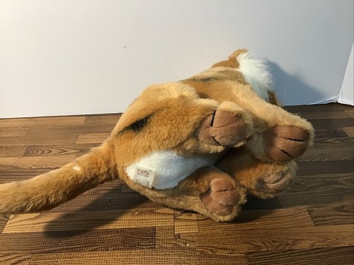 Vintage 11.5” America Wego Plush Striped Tiger Number 9700 Stuffed Animal - Picture 5 of 6