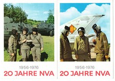 Ak NVA 4 St&uuml;ck Soldaten Volksarmee 20 Jahre Luftstreitkr&auml;fte Panzer