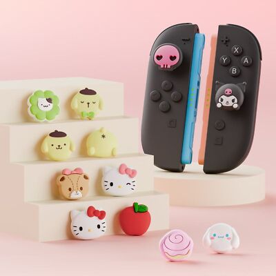 Cartoon NS 2 Thumb Grip Caps for Nintendo Switch 2025 Version JoyCon Caps 4PCS