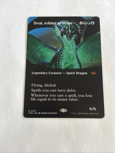 Teval, Arbiter of Virtue (Borderless) Tarkir: Dragonstorm Regular - 第 1/2 張圖片